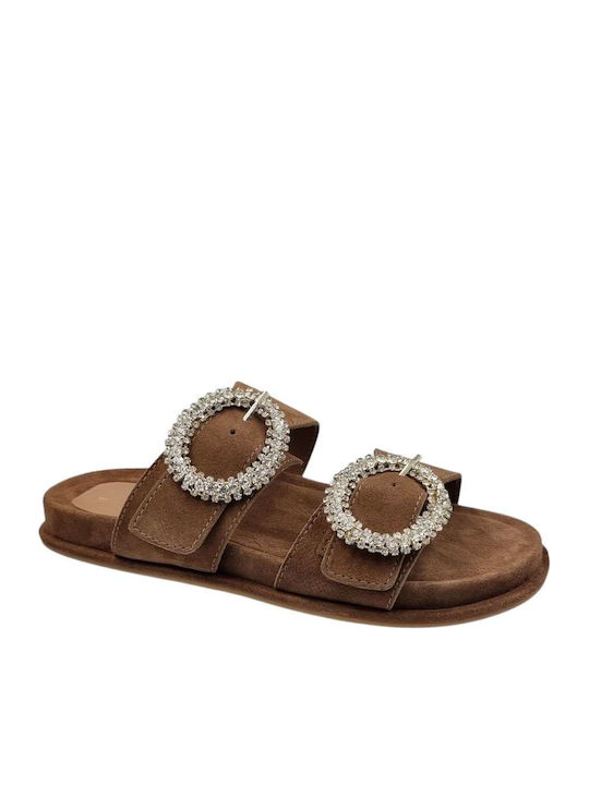 Catwalk Women's Flat Sandals in Brown Color