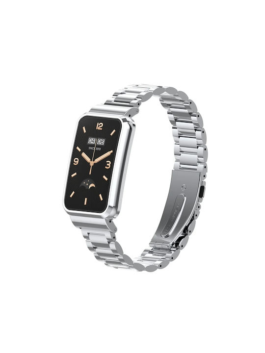 Brățară Metalică Pentru Xiaomi Smart Band 9 Active Redmi Smart Band 3 Curea Smart Watch Band Argintiu