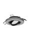 Adviti Round Ceiling Spot with GU10 Base Black