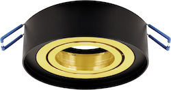 Struhm Metallic Recessed Spot Black 1pcs