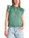 Women's Short Sleeve Blouse Mint