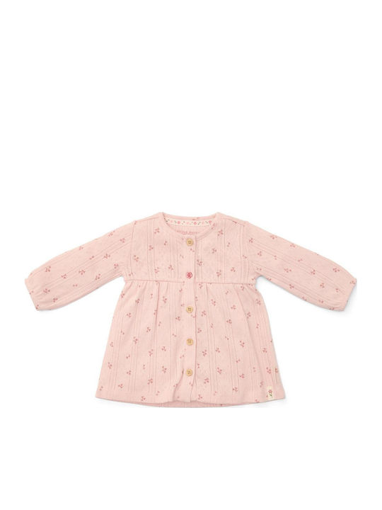 Fairy Flowers Children's Dress Long Sleeve Floral Pink