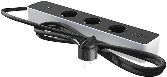 Calex Smart Steckdosenleiste 3 Positionen mit 2 USB-A und 1 USB-C