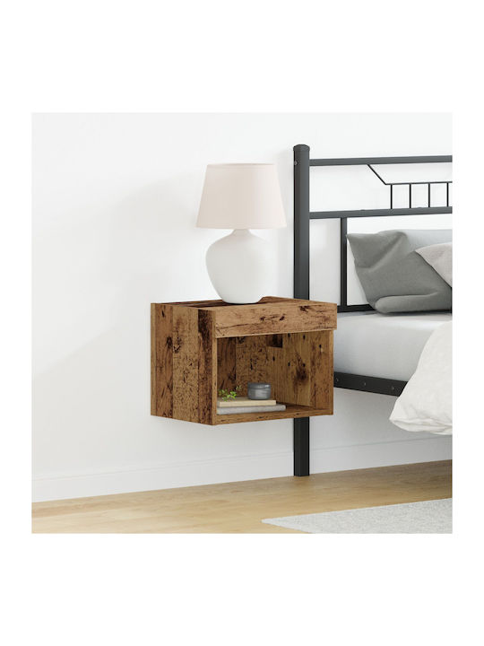 Κομοδίνα από Μασίφ Ξύλο Παλιό ξύλο 2τμχ 40x30x30cm 863099