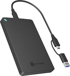 Icy Box Θήκη για Σκληρό Δίσκο 2.5" SATA III με σύνδεση SATA / USB 3.2 / Serial Icy Box Θήκη για Σκληρό Δίσκο 2.5" SATA III με σύνδεση SATA / USB 3.2 / Serial