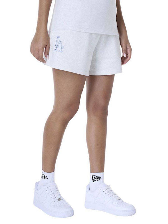 60596481 New Era Damen MLB League Essential Shorts Los Angeles Dodgers Grau