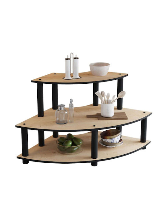 Hanah Home Επιτραπέζια Βάση Ξύλινη 70x42x38εκ. Μπεζ
