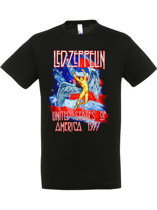 Ανδρικό Μπλουζάκι Stedman Μαύρο Led Zeppelin Dp2154