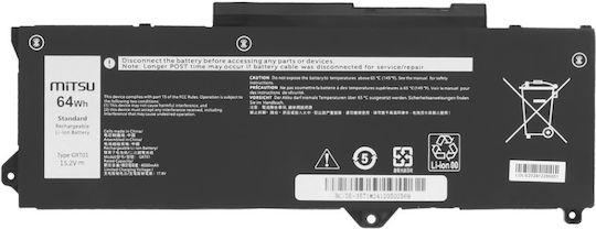 Mitsu Συμβατή Μπαταρία για Dell Latitude / Precision με 4000mAh
