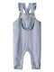 Lil' Atelier Παιδική Τζιν Σαλοπέτα Medium Blue Denim