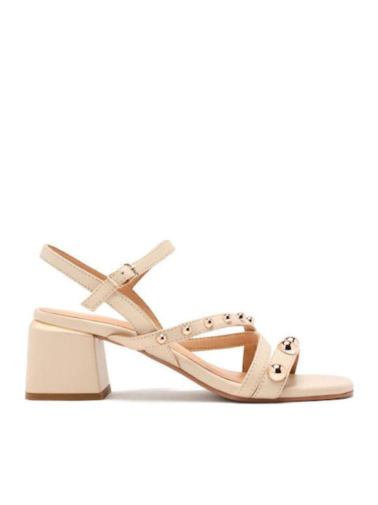 Gioseppo Leder Sandalen Beige