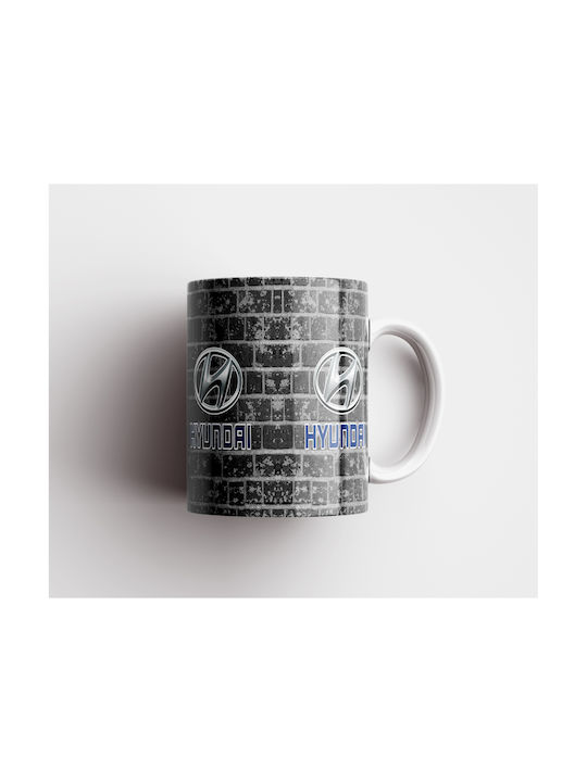 White Ceramic Mug Hyundai Dp2046
