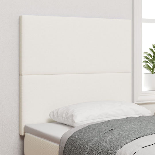 vidaXL Stoff-Kopfstütze für Betten Beigefarbene 80x128cm