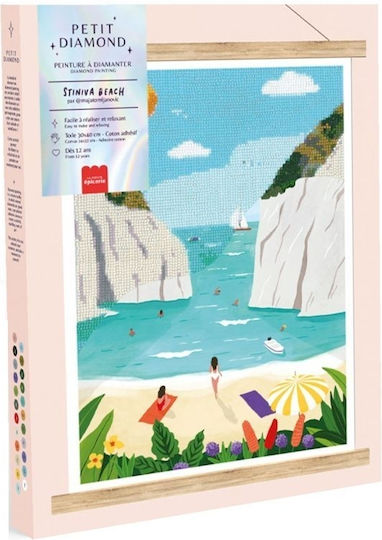 Pictură cu Diamante Colaj cu Pietre Stiniva Beach La Petite