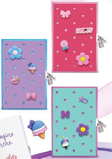 Lebez Notebook 80 Sheets with Padlock Multicolour
