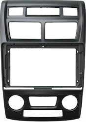 Kia Sportage 2004 2010 * Automatic Climate Control Car Touch Screen Audio System 9" Inch Android Mounting Frame Fascia Car Radio Panel Dash Factory Type Plastic Frame