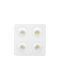 Inlight Metallic Recessed Spot with Integrated LED and Natural White Light White 1pcs