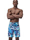 Men's Swimwear Shorts Blue with Patterns