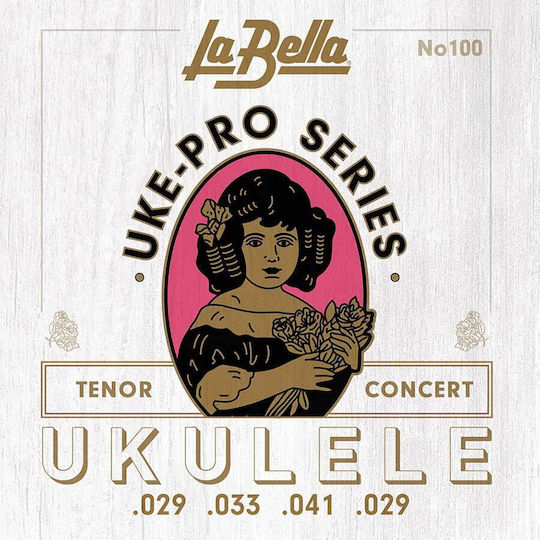 Комплект струни L100 La Bella Uke-pro Series за концертно тенорово укулеле