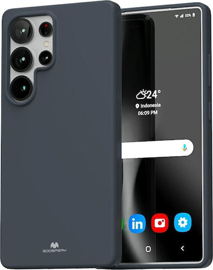 Mercury Umschlag Rückseite Silikon Blau (Galaxy S25 Ultra,Samsung S25 Ultra)