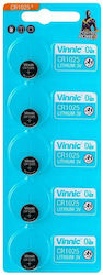 Vinnic Μπαταρίες Λιθίου CR1025 3V 5τμχ