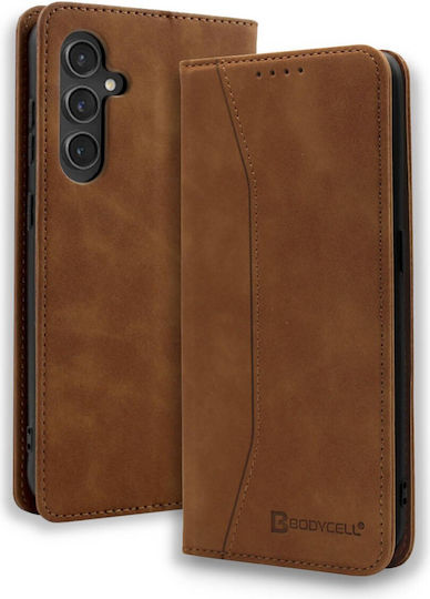 Bodycell Book Synthetic Leather / Leather Brown (Galaxy S25+)