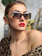 SeeVision Women's Sunglasses with Brown Plastic Frame and Brown Lens 50028-LEOPARD/BROWN