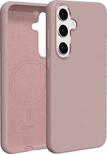 Etteri Задна корица Силикон / Закалено стъкло Розов (Galaxy S25)