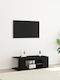 TV Stand with LED Lighting Black Oak M90xD39xH30cm