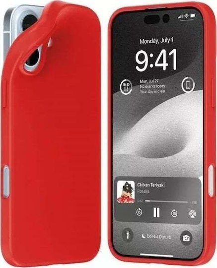 Mercury Umschlag Rückseite Silikon / Kunststoff Rot (iPhone 16 Plus)