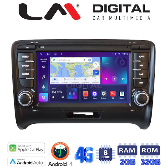 LM Digital Auto-Audiosysteme Für Audi TT 2007 2014 Bluetooth USB Eingebautes Wi-Fi GPS Apple CarPlay Android Auto