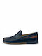 Men's Leather Moccasins Blue