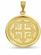 Kontopoulos Gold Talisman Constantine Charm from 9K Gold