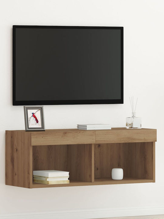 Έπιπλο Τηλεόρασης με Φωτισμό LED Brown Μ80xΠ30x...