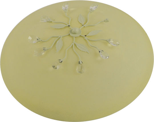 Gallis Ceiling Mount Light Beige with Socket E27