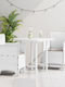 Outdoor-Sessel Kunststoff White mit Kissen 2Stück 53x49x85εκ.