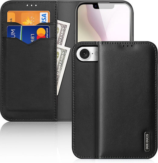 Dux Ducis Hivo Series Rfid Blocking Book Δερμάτινο / Σιλικόνης Μαύρο (iPhone 16e)