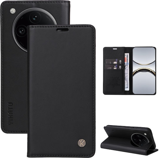 Yikatu Book Δερματίνης / Σιλικόνης Μαύρο (Oppo Find X8 Pro)