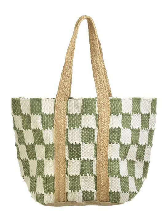 Ble Resort Collection Wicker Beach Bag White