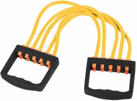 5 String Resistance Band Siks Fitness Workouts Rubber Yellow