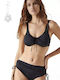 Set Bikini Ψηλόμεσο Μαύρο