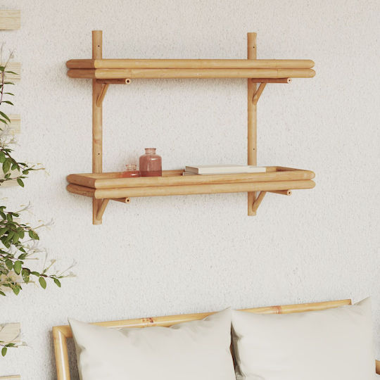 Wandregal aus Bambus 75x26x60cm