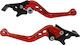 Satz verstellbare Motorradhebel Universal Rot