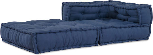 Bean Bag Sofa Poof Blue 70x70x54cm