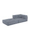 Bean Bag Sofa Poof Gray 70x70x54cm