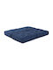 Bean Bag Bolster Poof Indigo 70x70x36cm