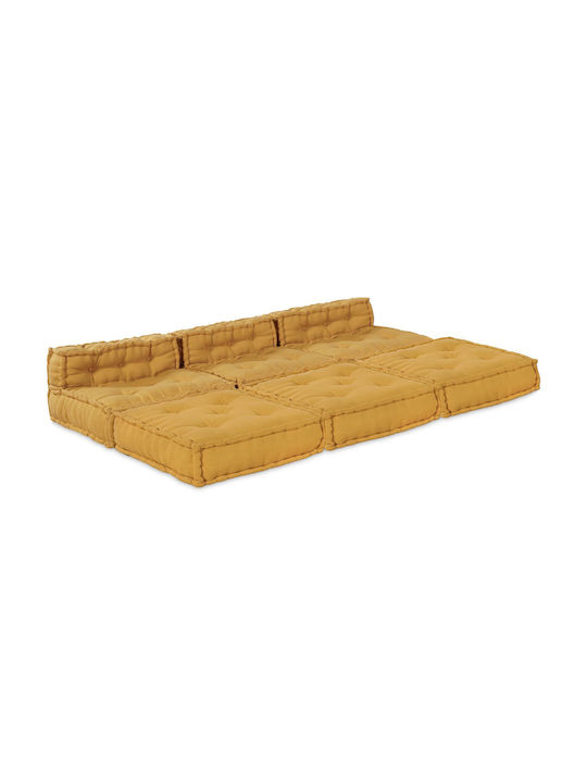Πουφ Sofa Yellow 70x70x54cm