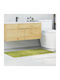 vidaXL Non-Slip Bath Mat Cotton 4019849 Green 70x120cm