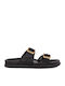 Women's Flat Sandals in Black Color