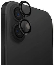 Uniq Optix Протектор за камера Закалено стъкло Черен за iPhone 16, iPhone 16 Plus